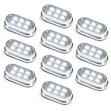 60 LED Universal Motorcycle Accent Neon Underglow Light Kit - 10 Pods - White by XK GLOW