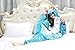 Adult Onesie Pajamas for Women Sleepsuit Costume Animal Blue Unicorn S