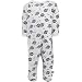 Reebok Utah Jazz White Infant All Over Logo Print Footed Sleeper