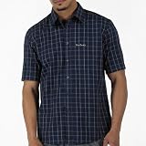 Pierre Cardin Mens Check Shirt Navy