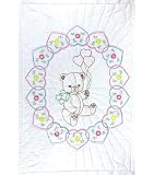 Stmpd Quilt Crib Top 40X60-Bear With Balloons