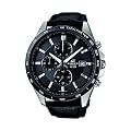 Casio Herren-Armbanduhr XL EDIFICE Analog Leder EFR-512L-8AVEF