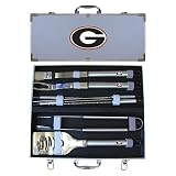 Georgia Bulldogs 8pc. BBQ Set w/Case - NCAA College Athletics - Fan Shop Sports Team Merchandise