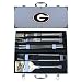Georgia Bulldogs 8pc. BBQ Set w/Case - NCAA College Athletics - Fan Shop Sports Team Merchandise