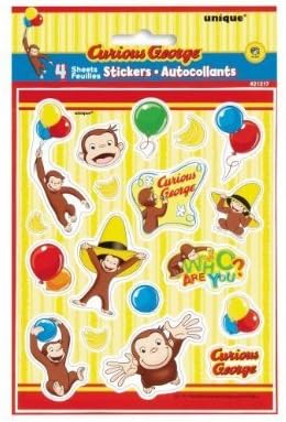Curious George Sticker Sheets