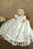 Jessa heirloom silk christening gown
