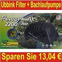 UBBINK POWERMAX 2200 Fi TEICHPUMPE FILTER BACHLAUF NEU!
