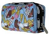 Hollywood Mirror Parachute Nylon Ice Cream Print Cosmetic Bag