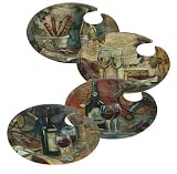 Santa Barbara WH4-6130 Wine Holder Plate Joie De Vignes