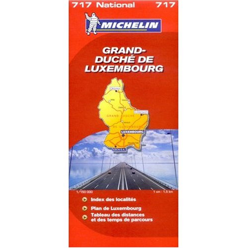City Travel Guides Discounted  Books : Michelin Map No. 924 Grand Duche de Luxembourg, Scale 1:150,000 (Michelin Guides and Maps)