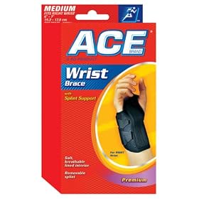 Click here to buy ACE Wrist Brace with Splint Support, Right, Medium by ACE.