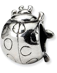 .925 Sterling Silver Ladybug Bead