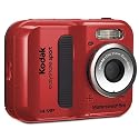 Kodak C135 EasyShare Sport Digitalkamera (14 Megapixel, 5-fach Digitalzoom, 6,1 cm (2,4 Zoll) Display, 5m wasserdicht, bildstabilisiert) rot