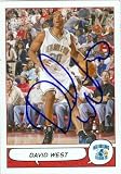 David West Autographed/Hand Signed Basketball Card (New Orleans Hornets) 2005 Topps Bazooka #97