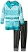 Little Lass Girls' 2 Piece Sweater Set Striped Chenille