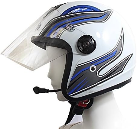 Bluetooth Interphone Motorbike Motorcycle Helmet Intercom Headset with Binaural speakers V1 - for Helmet Use - Great for Riders &amp; Skiers Black