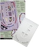Bead Board Grey Flocked Beading Stringing Jewelry Tool