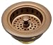Antique Copper Kitchen Sink Basket Strainer Stopper New