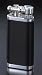 Corona Classico Chrome With Black Leather Cigarette Lighter