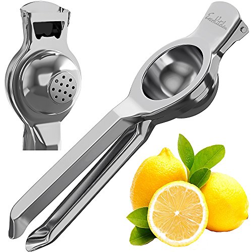 2in1 Lime Squeezer & Cap Opener from EverKitchen. Our Citrus Juicer is Super-Strong, Dishwasher Safe and Light Weight. This Citrus Squeezer is made of Stainless Steel and has been polished to a Mirror Finish. 2in1 Lime Squeezer & Cap Opener from EverKitchen. Our Citrus Juicer is Super-Strong, Dishwasher Safe and Light Weight. This Citrus Squeezer is made of Stainless Steel and has been polished to a Mirror Finish.