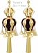 Gold Rimonim for Torah 29 Cm/11.4 