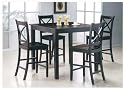 Furniture online: Martha 5pc Counter Height Dining Table Set In Dark Cappuccino By Acme Furniture