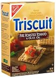 Triscuit Fire Roasted Tomato & Olive Oil, 9.5-Ounce Boxes (Pack of 6)