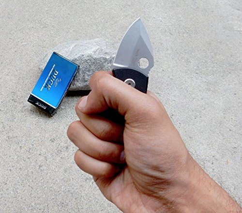 Duck 5inch Small Mini Black Push Button Lock Spring Assisted Folding Pocket Knife