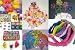 132 pc Tropical LUAU PARTY PACK -Leis, hibiscus luau -lanterns--hibiscus tattoos-hibiscus flowers-luau balloons-luau napkins-tropical straws