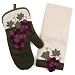 Grapes Applique Kitchen Towel and Oven Mitt Set