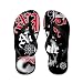 Artsmith, Inc. Kid's Flip Flops (Sandals) Christmas Vintage North Pole Santa Claus - Medium