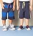 2 Pack Pure Cotton Drawstring Assorted Shorts