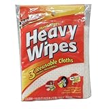 Handi Wipes, Heavy Duty, Reusable, 3-Count Packages, Assorted Colors, Case of 18