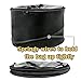 The Elixir Deco Set of 2, Premium Extra Large Collapsible Hat Storage Box Bag, Hat Box Storage Travel Ba,g Round Hat Box Container, Keeps Out Dust and Dirt