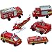 Fire Engine Fun Rescue Vehicles 6ct