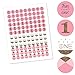 Big Dot of Happiness 1st Birthday Girl - Fun to be One First Party Round Candy Sticker Favors Labels Fit Chocolate (1 Sheet 108)