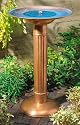 Smart Solar/Smart Solar 2655BR01 Verona Solar Birdbath Fountain. Natural Copper