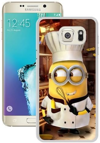 S6 Edge+ Case,Minion-Chef White Samsung Galaxy S6 Edge Plus Screen Phone Case Unique and Grace Design