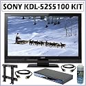 Sony BRAVIA S-Series KDL-52S5100 52-Inch 1080p LCD HDTV + Blu-Ray Accessory Kit
