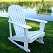 Adirondack Chair Rocker In White