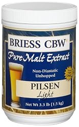 Briess CBW Malt Extract, Pilsen Light, 3.3-Pound Jars (Pack of 2)