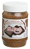 P.B.Loco Gourmet Flavored Peanut Butters Dark Chocolate Duo Peanut Butter, 16-Ounce Jars (Pack of 4)