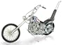 The Franklin Mint Harley Davidson Ultimate Chopper in Red, White and Blue