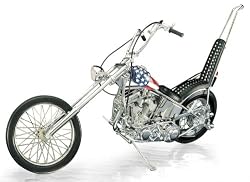 The Franklin Mint Harley Davidson Ultimate Chopper in Red, White and Blue