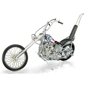 The Franklin Mint Harley Davidson Ultimate Chopper in Red, White and Blue