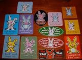 Happy Bunny Stickers - Vending Machine Collectible