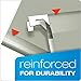 Pendaflex Reinforced Hanging File Folders, Letter Size, Gray, 1/5 Cut, 25/BX (4152 1/5 GRA)