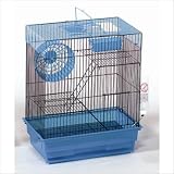 3-Level Small Animal Cage in Black Blue