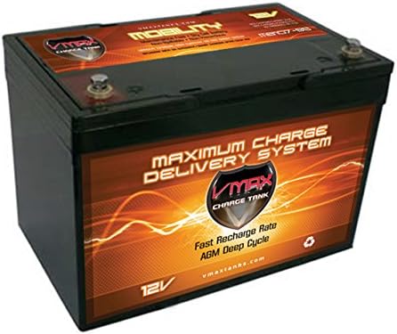 VMAXMB107 AGM Group 24 Deep Cycle Battery Replacement for Carter GP24 12V 85Ah Wheelchair Battery