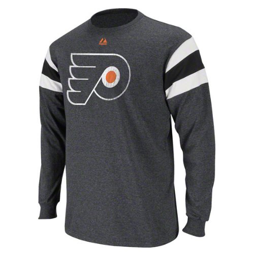 Majestic Philadelphia Flyers Clear Shot Long Sleeve T-Shirt Medium